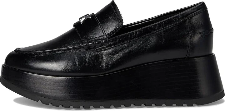 MICHAEL Michael Kors Indy Flatform Loafer Women's Shoes Black : 7.5 M, Leather/Rubber - Image 6