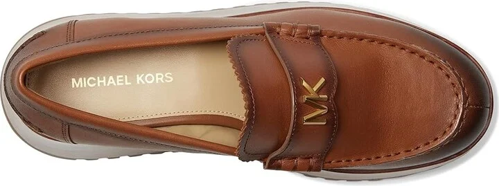 MICHAEL Michael Kors Indy Flatform Loafer Women's Shoes Luggage : 9 M, Leather/Rubber - Image 2