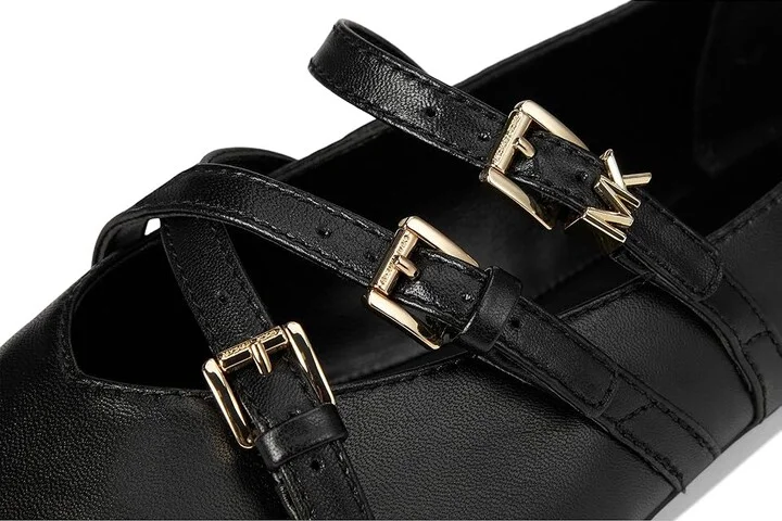 MICHAEL Michael Kors Indy Flex Ballet Women's Flat Shoes Black : 9 M, Leather - Image 7