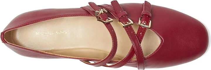 MICHAEL Michael Kors Indy Flex Ballet Women's Flat Shoes Mulberry : 6 M, Leather - Image 2