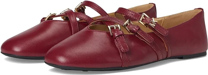 MICHAEL Michael Kors Indy Flex Ballet Women's Flat Shoes Mulberry : 6 M, Leather