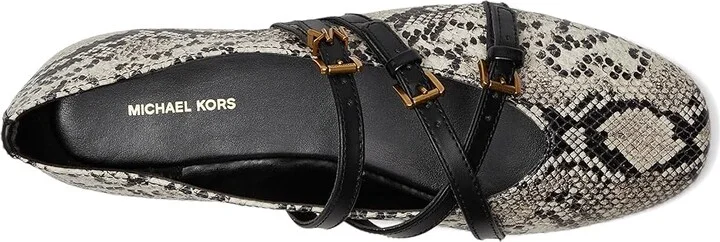 MICHAEL Michael Kors Indy Flex Ballet Women's Flat Shoes Natural : 7.5 M, Leather - Image 2