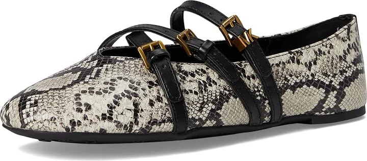 MICHAEL Michael Kors Indy Flex Ballet Women's Flat Shoes Natural : 7.5 M, Leather - Image 5