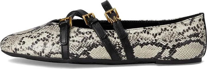 MICHAEL Michael Kors Indy Flex Ballet Women's Flat Shoes Natural : 7.5 M, Leather - Image 6