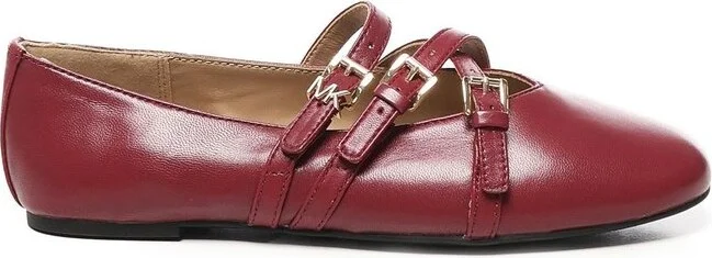 Michael Michael Kors Indy Flex Leather Ballet Flats