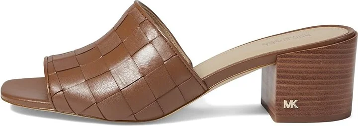 MICHAEL Michael Kors Ingrid Midheel Mule Women's Shoes Luggage : 10 M, Leather - Image 5