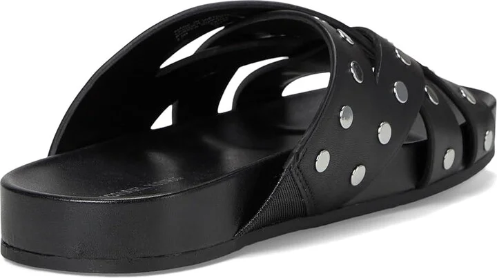 MICHAEL Michael Kors Irene Flat Sandal Women's Sandals Black : 9 M, Leather - Image 4