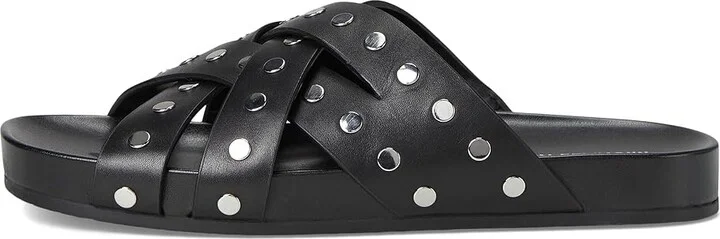 MICHAEL Michael Kors Irene Flat Sandal Women's Sandals Black : 9 M, Leather - Image 6