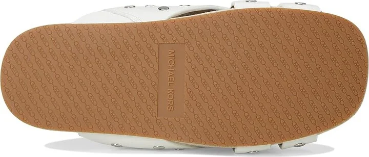 MICHAEL Michael Kors Irene Flat Sandal Women's Sandals Optic White : 9.5 M, Leather - Image 3