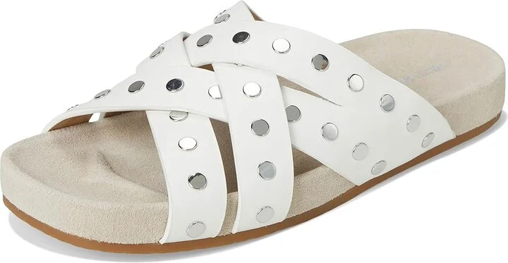 MICHAEL Michael Kors Irene Flat Sandal Women's Sandals Optic White : 9.5 M, Leather - Image 5