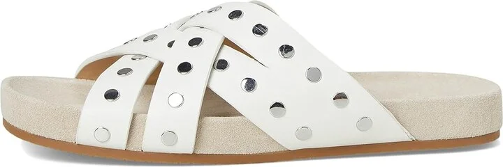 MICHAEL Michael Kors Irene Flat Sandal Women's Sandals Optic White : 9.5 M, Leather - Image 6
