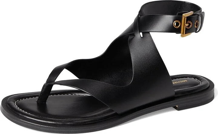 MICHAEL Michael Kors Irene Flat Thong Sandals Women's Sandals Black : 9.5 M - Image 5