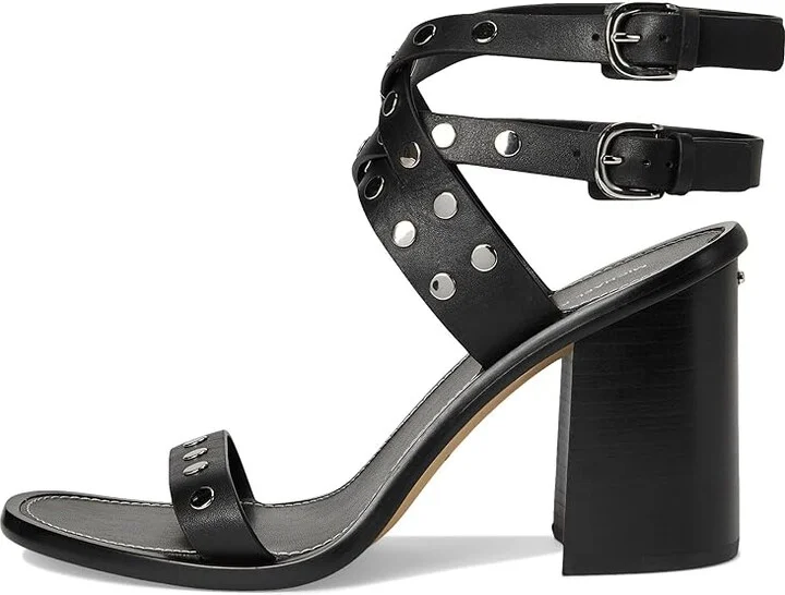MICHAEL Michael Kors Irene Heeled Sandal Women's Sandals Black : 6.5 M, Leather - Image 6