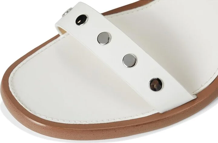 MICHAEL Michael Kors Irene Heeled Sandal Women's Sandals Optic White : 6 M, Leather - Image 2