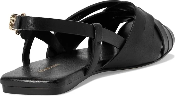 MICHAEL Michael Kors Irene Sling Flat Women's Shoes Black : 6.5 M, Leather - Image 4