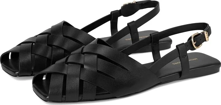 MICHAEL Michael Kors Irene Sling Flat Women's Shoes Black : 6.5 M, Leather
