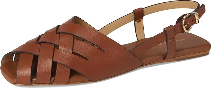 MICHAEL Michael Kors Irene Sling Flat Women's Shoes Luggage : 8 M, Leather - Image 5