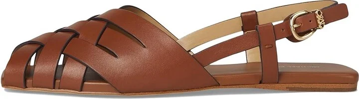 MICHAEL Michael Kors Irene Sling Flat Women's Shoes Luggage : 8 M, Leather - Image 6