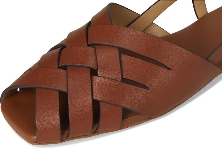 MICHAEL Michael Kors Irene Sling Flat Women's Shoes Luggage : 8 M, Leather - Image 7