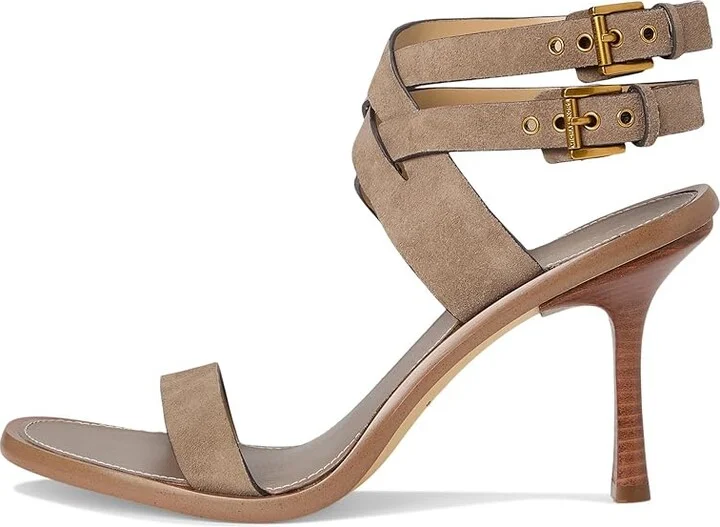 MICHAEL Michael Kors Irene Stiletto Sandal Women's Sandals Birch : 8 M, Suede - Image 6