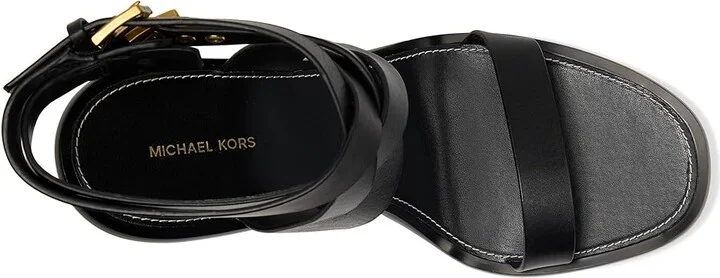 MICHAEL Michael Kors Irene Stiletto Sandal Women's Sandals Black : 7 M, Suede - Image 2