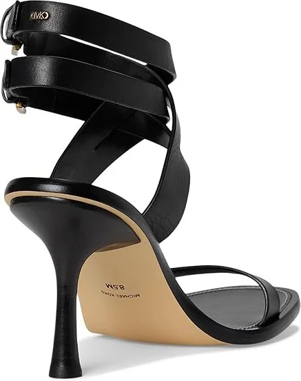 MICHAEL Michael Kors Irene Stiletto Sandal Women's Sandals Black : 7 M, Suede - Image 4