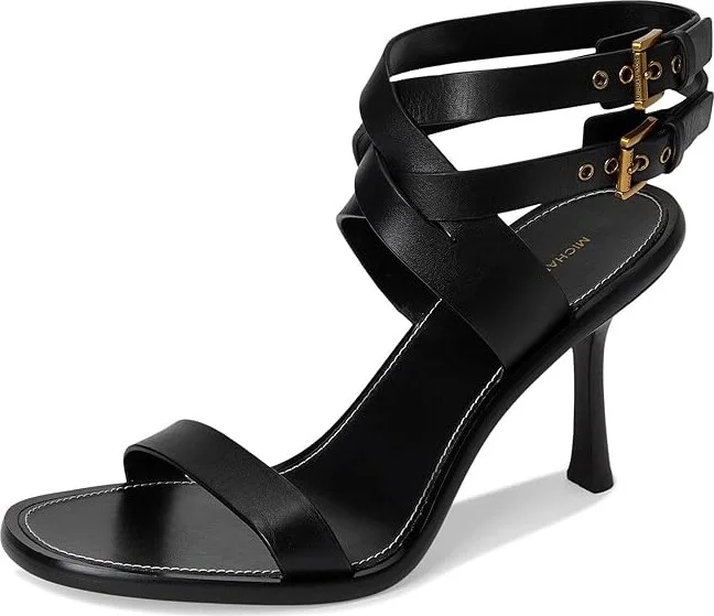 MICHAEL Michael Kors Irene Stiletto Sandal Women's Sandals Black : 7 M, Suede - Image 5