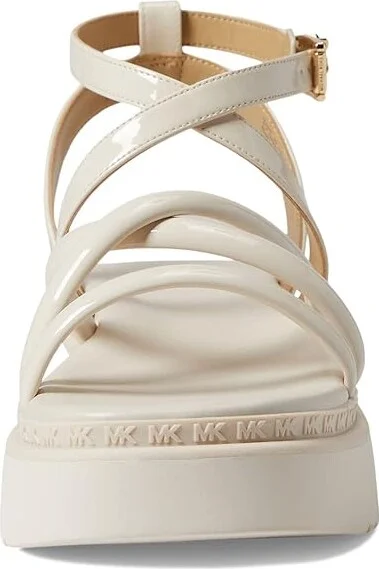 MICHAEL Michael Kors Issi Flatform Women's Shoes Light Cream : 9.5 M, Synthetic/Textile - Image 2