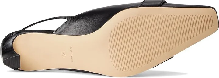 MICHAEL Michael Kors Jaden Kitten Sling Women's Shoes Black : 6.5 M, Leather - Image 3