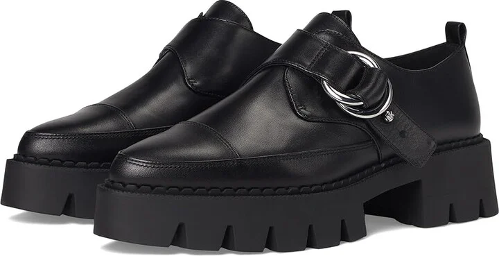 MICHAEL Michael Kors Jaden Loafer Women's Flat Shoes Black : 9.5 M, Leather