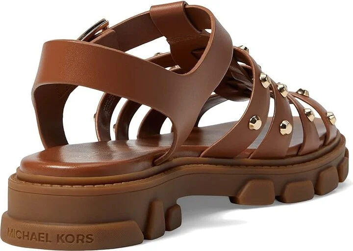 MICHAEL Michael Kors Jagger Fisherman Sandal Women's Shoes Luggage : 7.5 M, Synthetic - Image 4