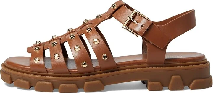 MICHAEL Michael Kors Jagger Fisherman Sandal Women's Shoes Luggage : 7.5 M, Synthetic - Image 5