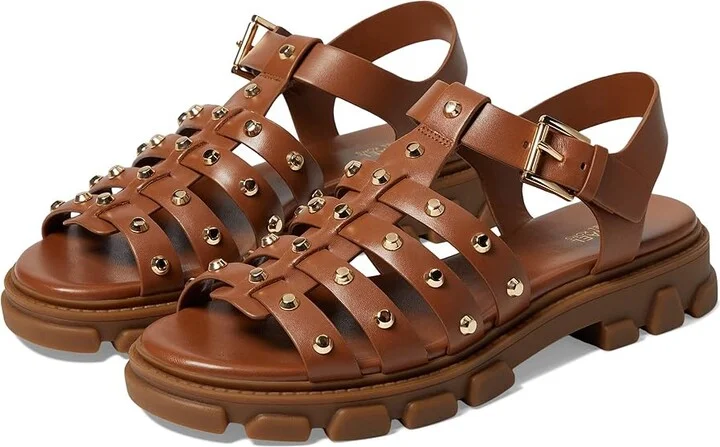MICHAEL Michael Kors Jagger Fisherman Sandal Women's Shoes Luggage : 7.5 M, Synthetic