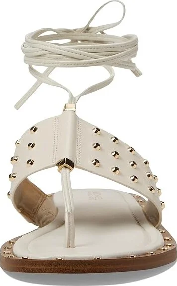 MICHAEL Michael Kors Jagger Flat Sandal Women's Shoes Light Cream : 7 M, Leather - Image 2