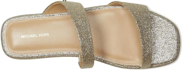 MICHAEL Michael Kors Jaida Flat Sandal Women's Sandals Pale Gold : 7.5 M, Leather - Image 2