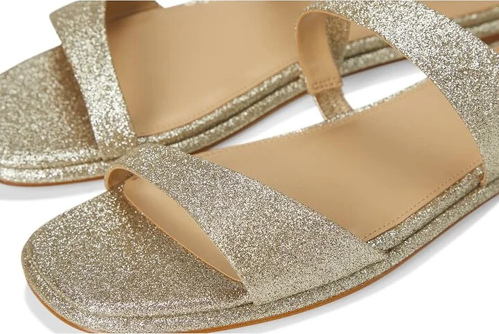 MICHAEL Michael Kors Jaida Flat Sandal Women's Sandals Pale Gold : 7.5 M, Leather - Image 7