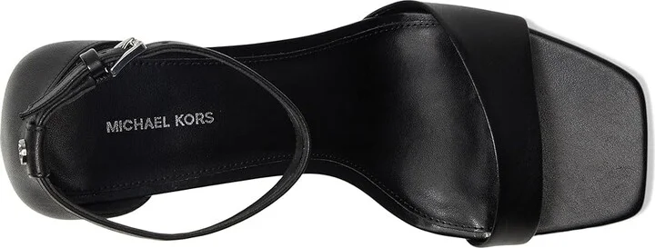 MICHAEL Michael Kors Jaida Heeled Sandal Women's Sandals Black : 9 M, Leather - Image 2