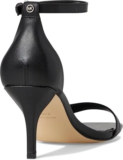 MICHAEL Michael Kors Jaida Heeled Sandal Women's Sandals Black : 9 M, Leather - Image 4