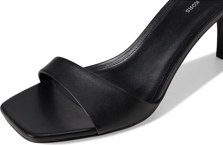 MICHAEL Michael Kors Jaida Heeled Sandal Women's Sandals Black : 9 M, Leather - Image 7