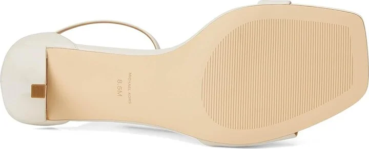 MICHAEL Michael Kors Jaida Heeled Sandal Women's Sandals Light Cream : 9.5 M, Leather - Image 3