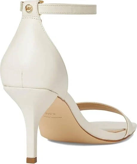 MICHAEL Michael Kors Jaida Heeled Sandal Women's Sandals Light Cream : 9.5 M, Leather - Image 4