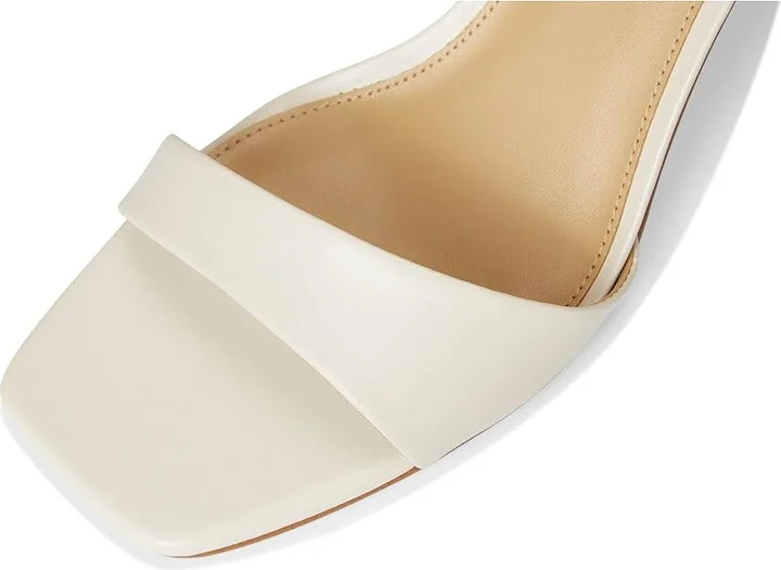 MICHAEL Michael Kors Jaida Heeled Sandal Women's Sandals Light Cream : 9.5 M, Leather - Image 7