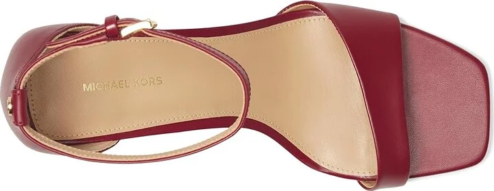 MICHAEL Michael Kors Jaida Heeled Sandal Women's Sandals Mulberry : 9.5 M, Leather - Image 2