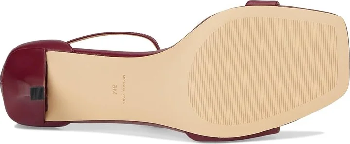 MICHAEL Michael Kors Jaida Heeled Sandal Women's Sandals Mulberry : 9.5 M, Leather - Image 3