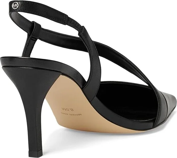 MICHAEL Michael Kors Jaida Pump High Women's Heels Black : 9.5 M, Leather/Rubber - Image 4