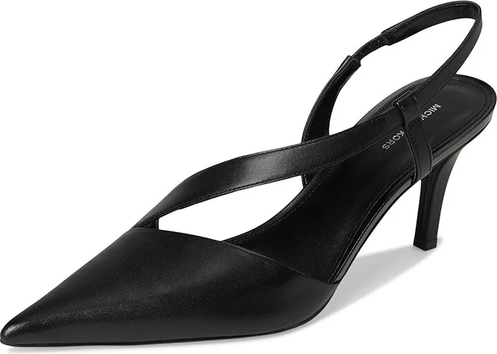 MICHAEL Michael Kors Jaida Pump High Women's Heels Black : 9.5 M, Leather/Rubber - Image 5