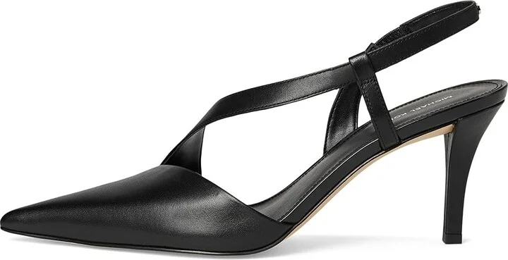 MICHAEL Michael Kors Jaida Pump High Women's Heels Black : 9.5 M, Leather/Rubber - Image 6