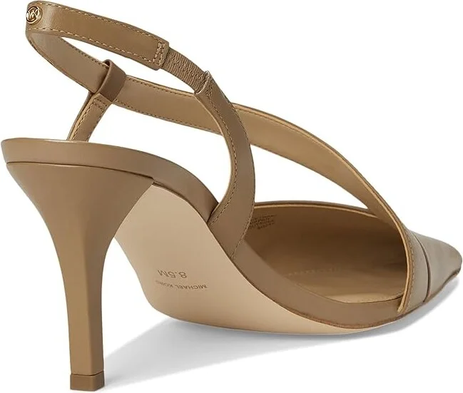 MICHAEL Michael Kors Jaida Pump High Women's Heels Husk : 8 M, Leather/Rubber - Image 4