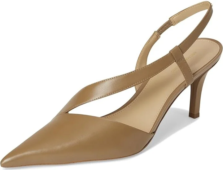 MICHAEL Michael Kors Jaida Pump High Women's Heels Husk : 8 M, Leather/Rubber - Image 5