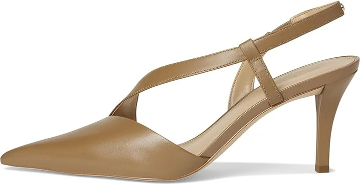 MICHAEL Michael Kors Jaida Pump High Women's Heels Husk : 8 M, Leather/Rubber - Image 6